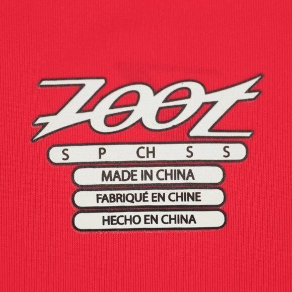 Zoot Men's Small Red 1/2 Zip Crewneck Active Triathlon Mesh Tank Top - Picture 8 of 8